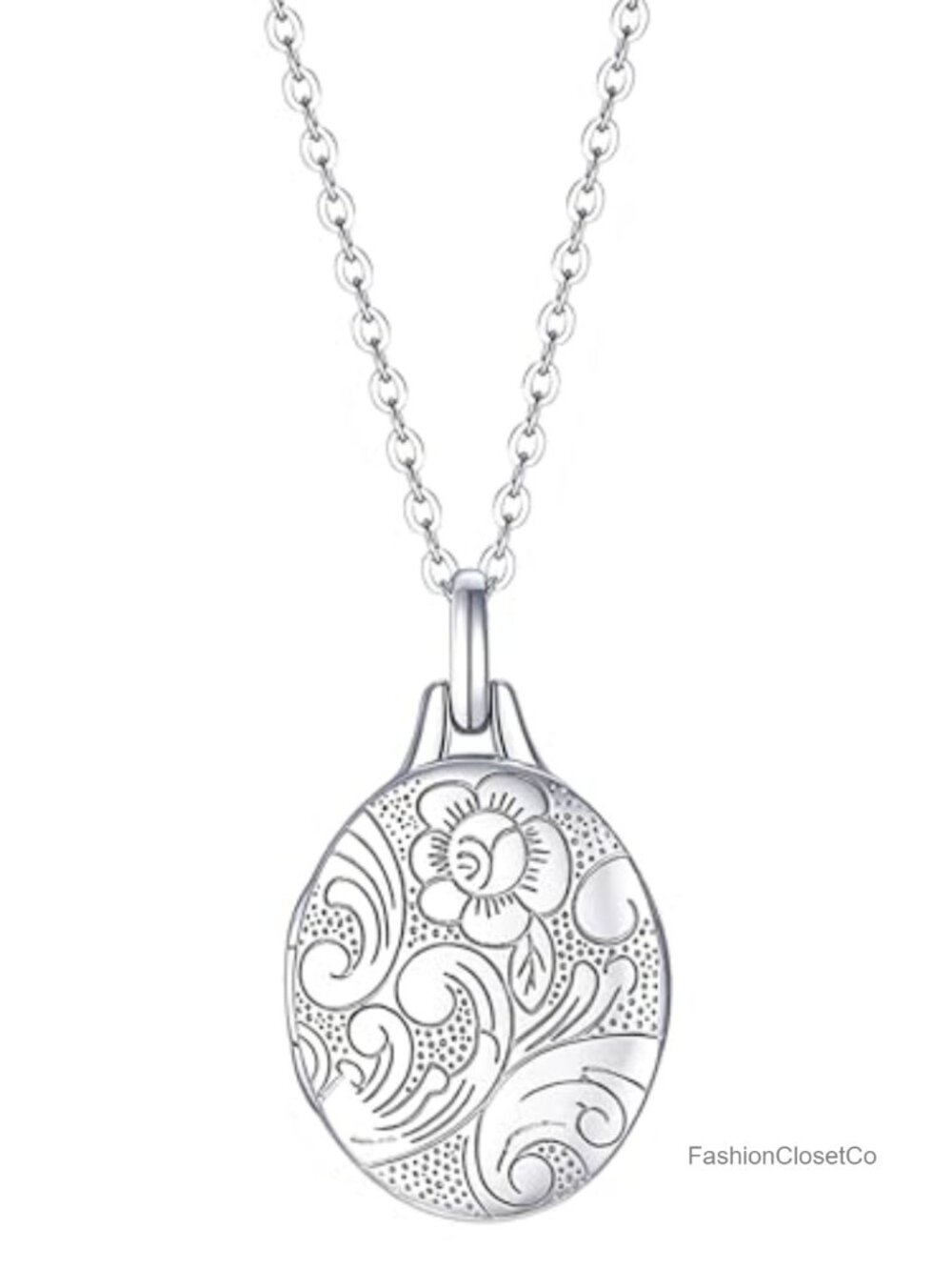 14K Gold-Filled Locket Necklace Heart Pictures 18" Chain